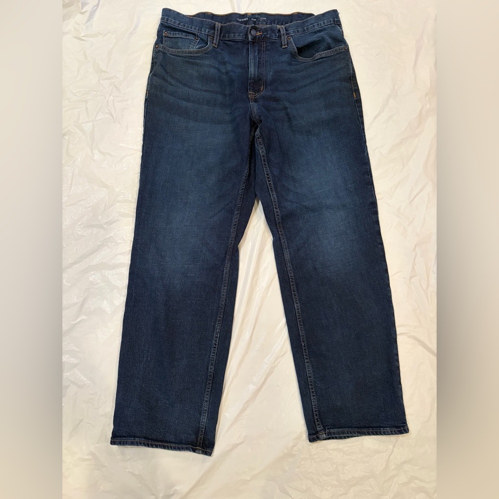Old Navy Jeans Men's 38x29.5 Blue Dark Wash Loose Built in Flex